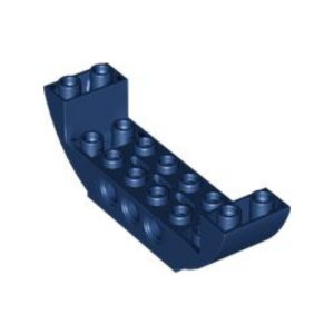 LEGO 11301 Brick Curved Inverted 2 x 8 x 2 Double (Dark Blue)