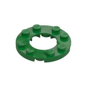 LEGO 11833 Plate Round 4 x 4 with 2 x 2 Round Opening (Green)
