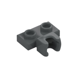 LEGO 14704 Plate Special 1 x 2 5.9mm Centre Side Towball Socket (Dark Bluish Gray)