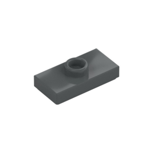 LEGO 15573 Plate Special 1 x 2 with 1 Stud with Groove and Inside Stud Holder (Jumper) (Dark Bluish Gray)