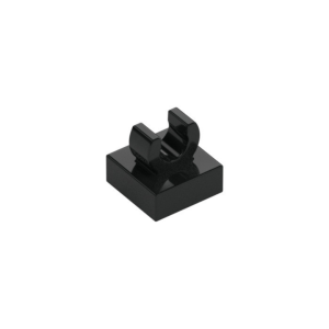 LEGO 15712 Tile Special 1 x 1 with Clip with Rounded Edges (Black)