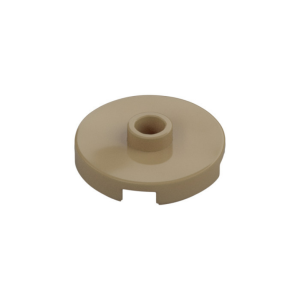LEGO 18674 Plate Special Round 2 x 2 with Center Stud (Dark Tan)