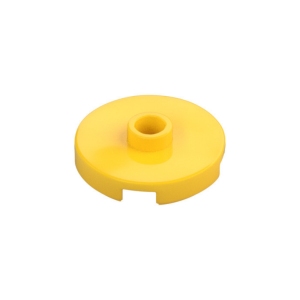 LEGO 18674 Plate Special Round 2 x 2 with Center Stud (Yellow)