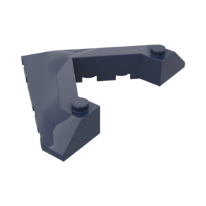 LEGO 22390 Brick Wedged Sloped 45° 6 x 8 with Pointed Cutout (Dark Blue)