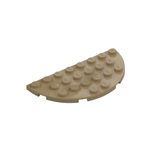 LEGO 22888 Plate 4 x 8 Round Half Circle (Tan)