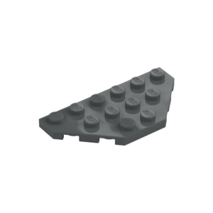 LEGO 2419 Wedge Plate 3 x 6 Cut Corners (Dark Bluish Gray)