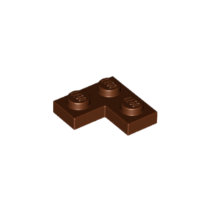 LEGO 2420 Plate 2 x 2 Corner (Reddish Brown)