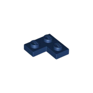 LEGO 2420 Plate 2 x 2 Corner (Dark Blue)