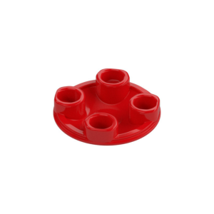 LEGO 2654 Plate Round 2 x 2 with Rounded Bottom [Boat Stud] (Red)