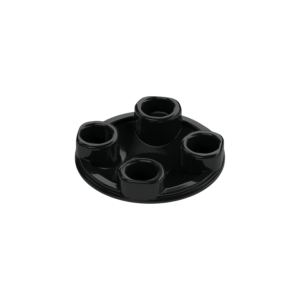 LEGO 2654 Plate Round 2 x 2 with Rounded Bottom [Boat Stud] (Black)