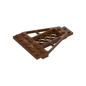 LEGO 30036 Wedge Plate 8 x 6 x 2/3 with Grille (Reddish Brown)