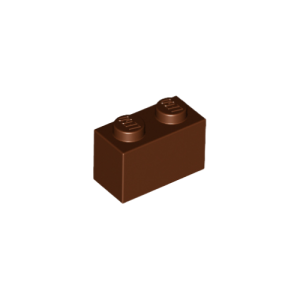 LEGO 3004 Brick 1 x 2 (Reddish Brown)