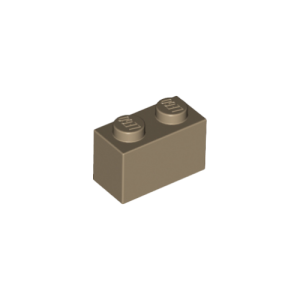 LEGO 3004 Brick 1 x 2 (Dark Tan)