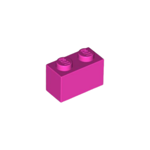 LEGO 3004 Brick 1 x 2 (Dark Pink)