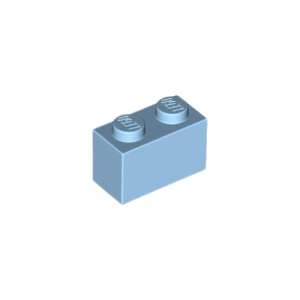 LEGO 3004 Brick 1 x 2 (Bright Light Blue)