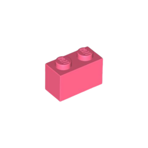 LEGO 3004 Brick 1 x 2 (Coral)