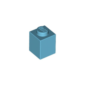 LEGO 3005 Brick 1 x 1 (Medium Azure)
