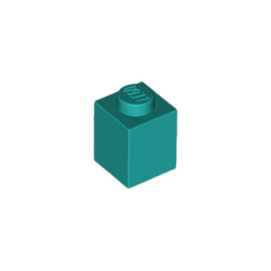 LEGO 3005 Brick 1 x 1 (Dark Turquoise)
