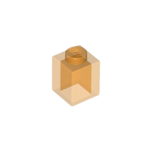 LEGO 3005 Brick 1 x 1 (Transparent Orange)