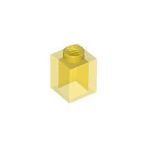 LEGO 3005 Brick 1 x 1 (Transparent Yellow)