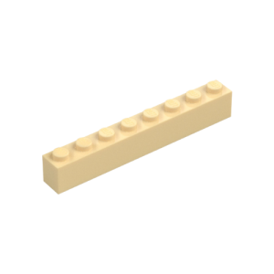 LEGO 3008 Brick 1 x 8 (Tan)