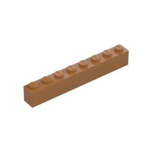 LEGO 3008 Brick 1 x 8 (Medium Nougat)