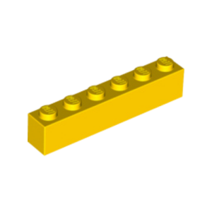 LEGO 3009 Brick 1 x 6 (Yellow)