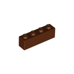 LEGO 3010 Brick 1 x 4 (Reddish Brown)