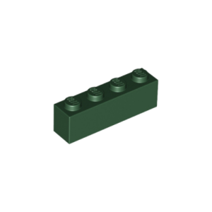 LEGO 3010 Brick 1 x 4 (Dark Green)