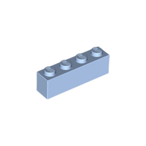LEGO 3010 Brick 1 x 4 (Bright Light Blue)