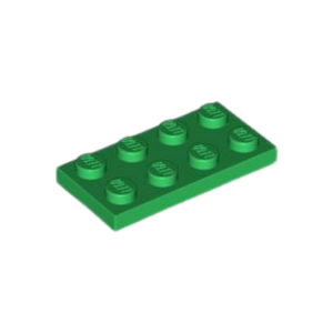 LEGO 3020 Plate 2 x 4 (Green)