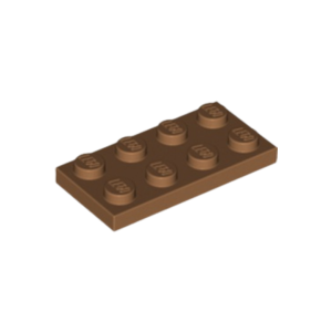 LEGO 3020 Plate 2 x 4 (Medium Nougat)