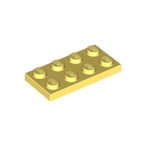 LEGO 3020 Plate 2 x 4 (Bright Light Yellow)