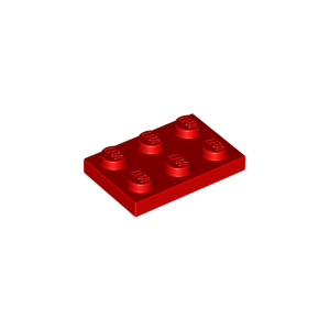 LEGO 3021 Plate 2 x 3 (Red)