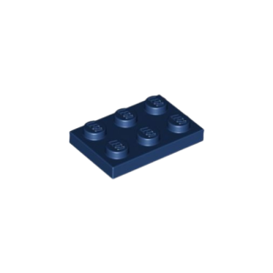 LEGO 3021 Plate 2 x 3 (Dark Blue)