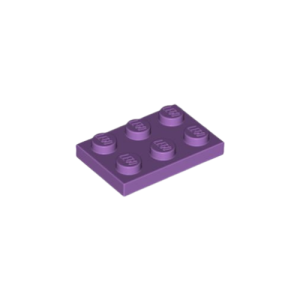 LEGO 3021 Plate 2 x 3 (Medium Lavender)