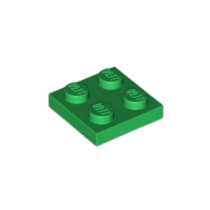 LEGO 3022 Plate 2 x 2 (Green)