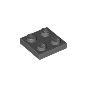 LEGO 3022 Plate 2 x 2 (Dark Bluish Gray)
