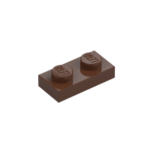 LEGO 3023 Plate 1 x 2 (Brown)