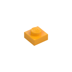 LEGO 3024 Plate 1 x 1 (Bright Light Orange)