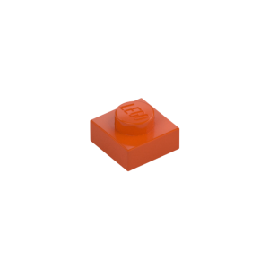 LEGO 3024 Plate 1 x 1 (Reddish Orange)