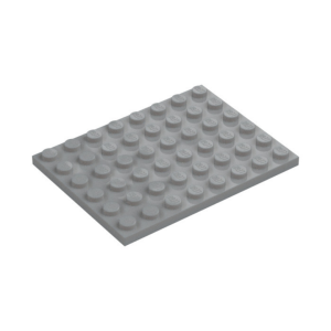 LEGO 3036 Plate 6 x 8 (Light Bluish Gray)