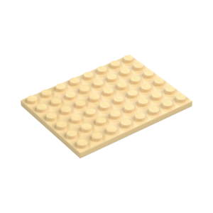 LEGO 3036 Plate 6 x 8 (Tan)