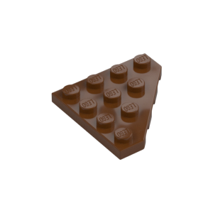 LEGO 30503 Wedge Plate 4 x 4 Corner (Reddish Brown)