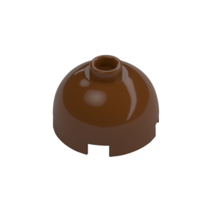 LEGO 3262 Brick Round 2 x 2 Dome Top Vented Stud (Reddish Brown)