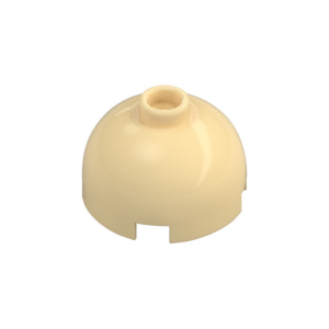 LEGO 3262 Brick Round 2 x 2 Dome Top Vented Stud (Tan)