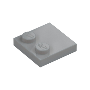 LEGO 33909 Plate Special 2 x 2 with Only 2 studs (Light Bluish Gray)
