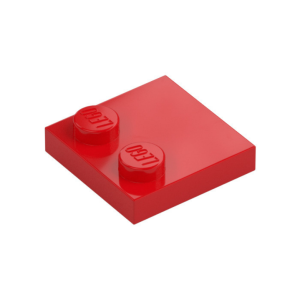 LEGO 33909 Plate Special 2 x 2 with Only 2 studs (Red)