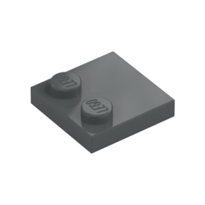 LEGO 33909 Plate Special 2 x 2 with Only 2 studs (Dark Bluish Gray)