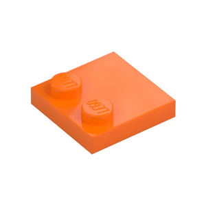 LEGO 33909 Plate Special 2 x 2 with Only 2 studs (Orange)